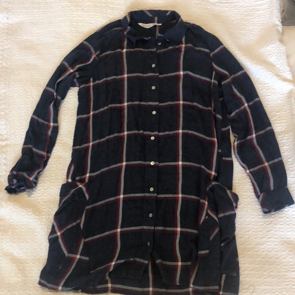 Zara flannel dress